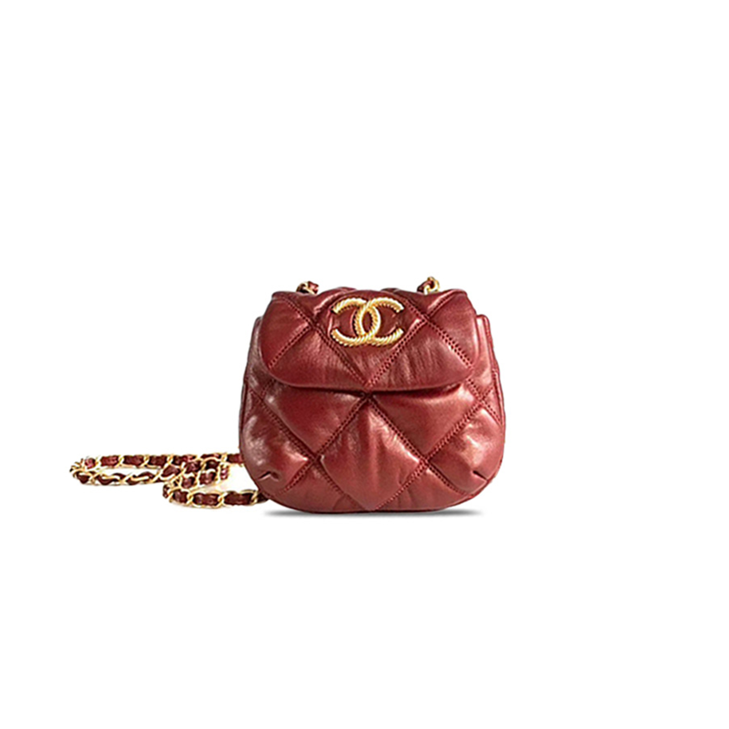 Ch*el mini puff square fatty (15.5*14*3cm)